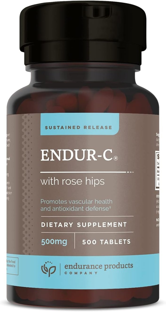ENDUR-C cu Rose Hips eliberare susţinută Vitamina C 500mg 500 Tabs
