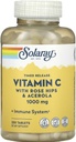 SOLARAY eliberare în timp vitamina C cu Rose HIPS & acerola, 1000 mg, 250 comprimate