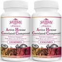1500mg Liposomal Active Hexose Cor related Supplement,240 Soft Gels Beta-Glucans with Natural Mushroom Extract, Immune System, Ficat Function, Mentineti activitatea celulelor T-Cell & Killer
