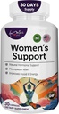 Femeie de sprijin Supliment - Natural Hormoni Regulamentul- Menopause Supplement- Estrogen bogat supliment- Ingrediente active pastile pentru a ajuta la echilibru hormoni non-GMO