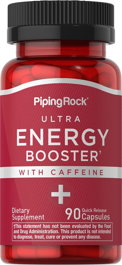 Piping Rock Energetic Supliment cu Cafeina 