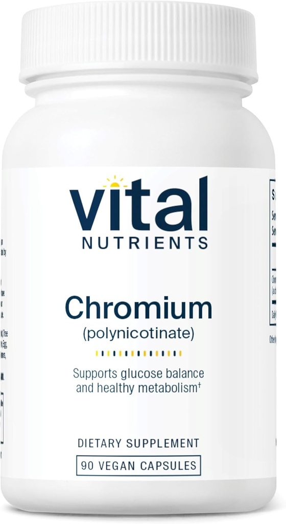 Nutrienti vitali Crom Polinicotinate 200mcg 