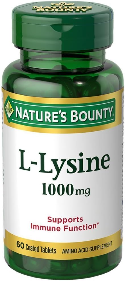 Comprimate de 1000 mg Bounty L-Lysine 60 ea (Pachet de 6)