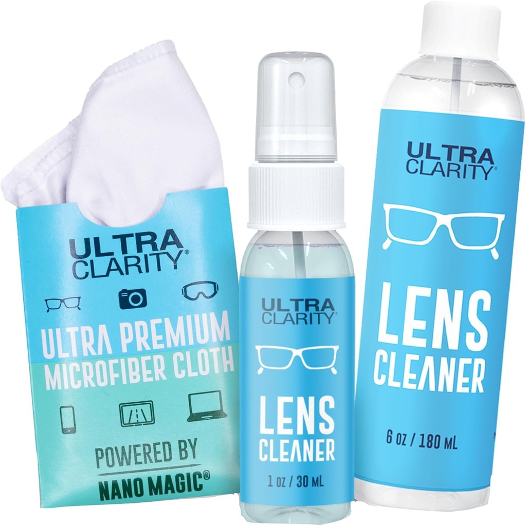 Powered by Nano Magic Eyeglass Lens Spray 7 oz Value Pack 