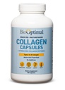BioOptimal Colagen Peptides Capsule - Grass-Fed, Pasture-Raise supliment de proteine hidrolizate pentru piele, păr, & Nails - non-GMO, Zero Pastile de zahăr zilnic pentru bărbați și femei (180 capsule)