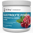Dr. Berg Zero Zahar Hidratare Keto Electrolit pulbere - îmbunătăţit w/ 1000 mg de Sare potasic & Roz Himalayan Real (NOT Masa sare) - rodie şi Cherry Hydration Drink Supliment - 50 Serviri