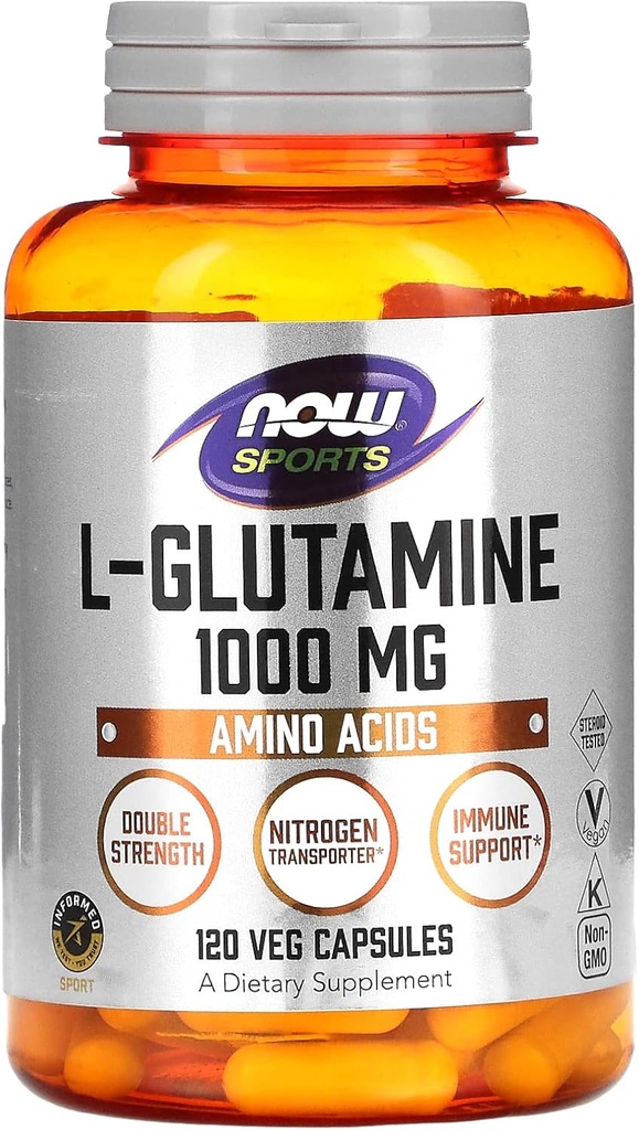 ACUM alimente Sport, L-glutamină, 1000 mg, 120 Veg capsule