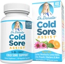 Cel mai bun rece Sore Supliment cu Lysine și Lemon Balm - Dr. Danielle rece Sore Asist - 120 capsule