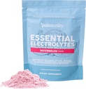 Paleovalley Essential Electrolytes pulbere - Spectrum complet Pepene verde Electrolit Pulbere pentru hidratare, energie si recuperare musculara - Fără zahăr adăugat - 28 Serviri
