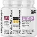 Echilibrul hormonal & CandEase Matrix & Rinichi Curățați Bundle 3 Pachet pentru femeie 