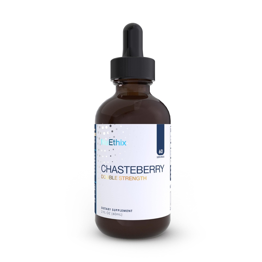 NuEthix Formulări Chasteberry Dublu Putere 50mg, poate ajuta la echilibru Estrogen Dominanță și poate ajuta la susținerea ciclu menstrual, 60 Serviri