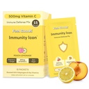 Simțiți Iconul de imunitate bunuri, Zero Sugar, Vitamina C, A, B, D, E & Zinc, Elderberry organic, Ashwagandha, Drink Mix Powder, Vegan, Non-GOM, Cafeina & Gluten Free 