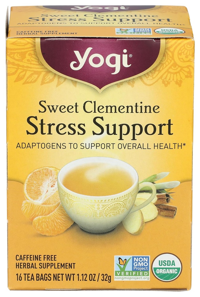 Yogi Ceai organic dulce Clementine suport de stres, 16 Conte