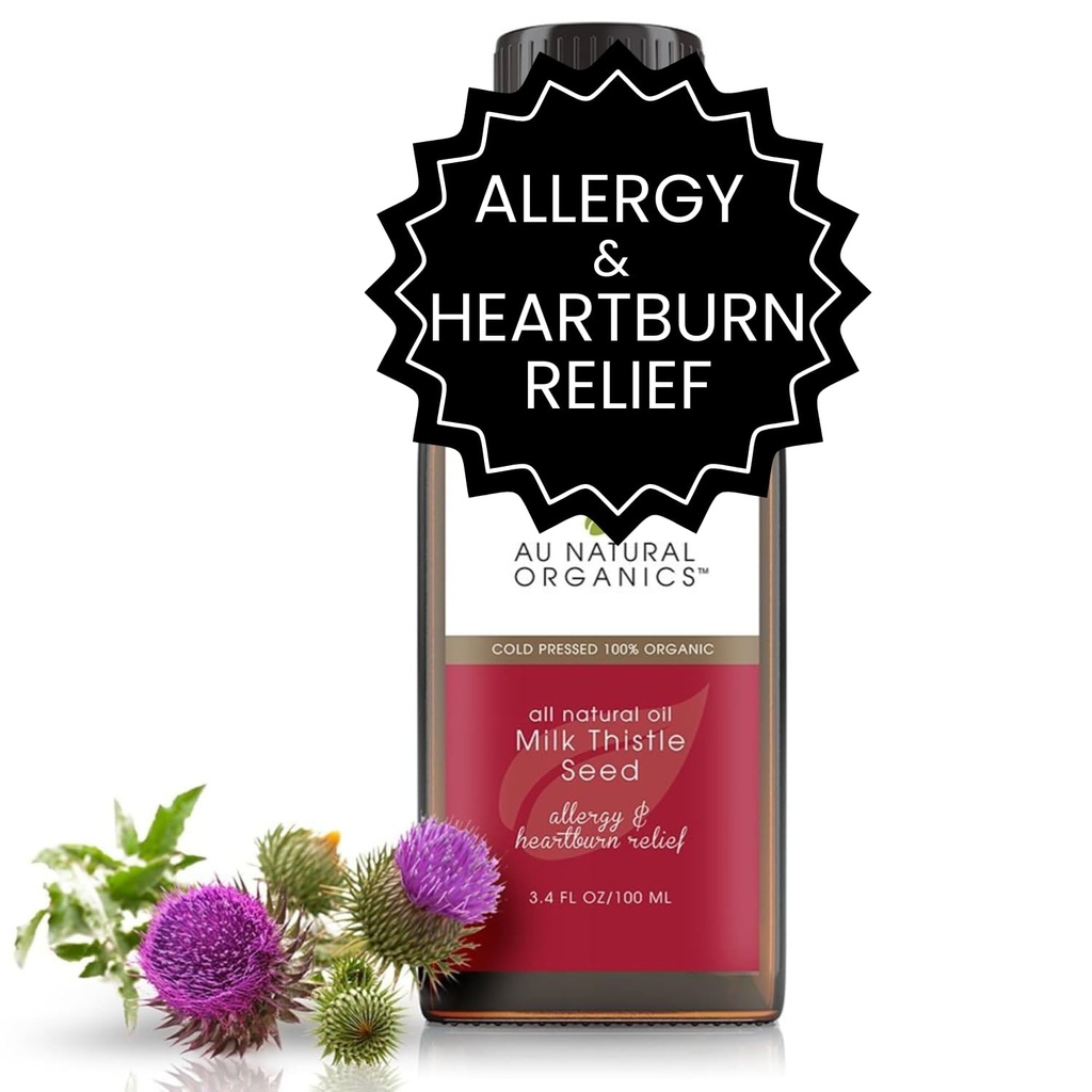 Au Natural Organics Milk Thistle Seed Seed Oil Cold Presed Organic 
