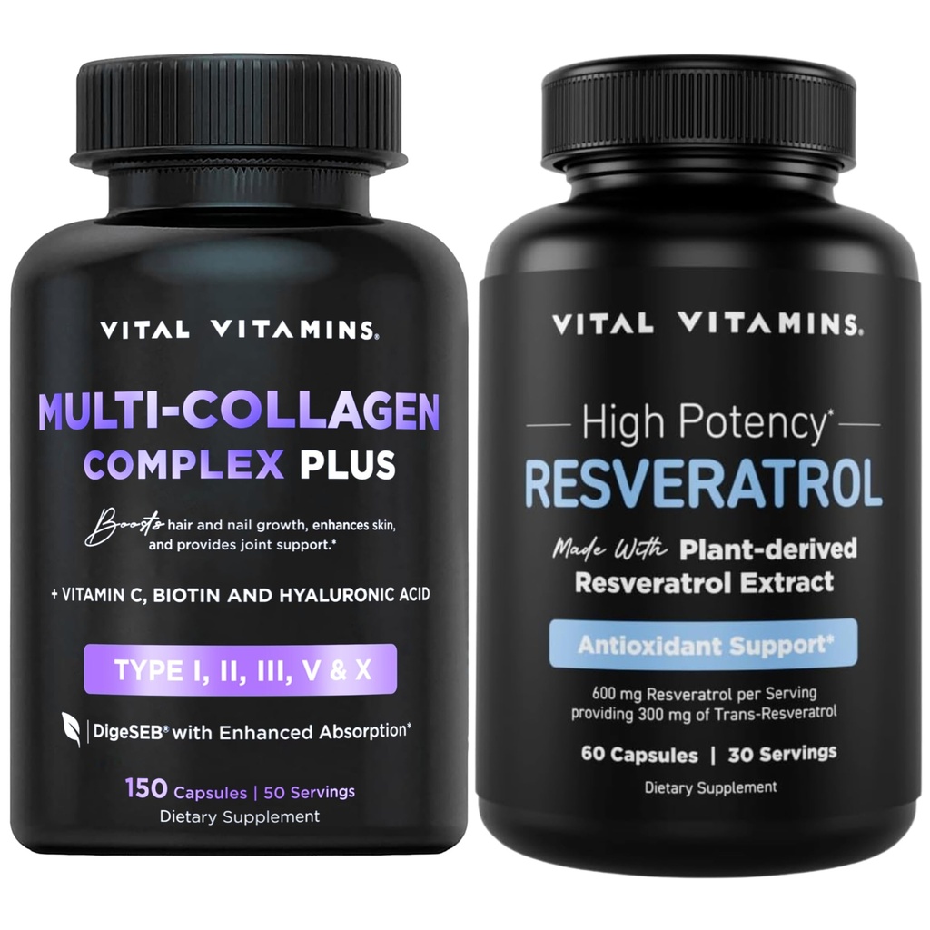 Vital Vitamine Multi Colagen Complex Plus Capsule + Capsule Resveratrol
