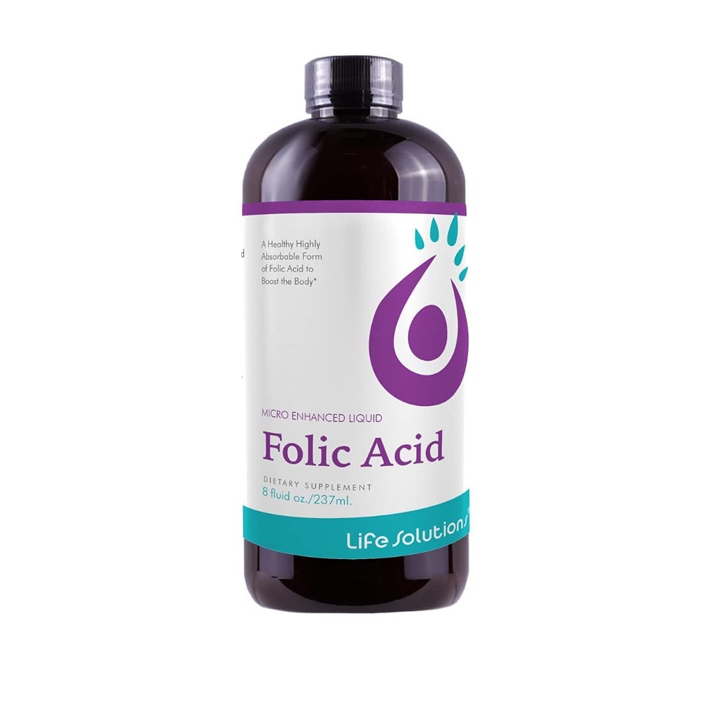 Solutii de viata Folic Acid lichid Suplimentul 
