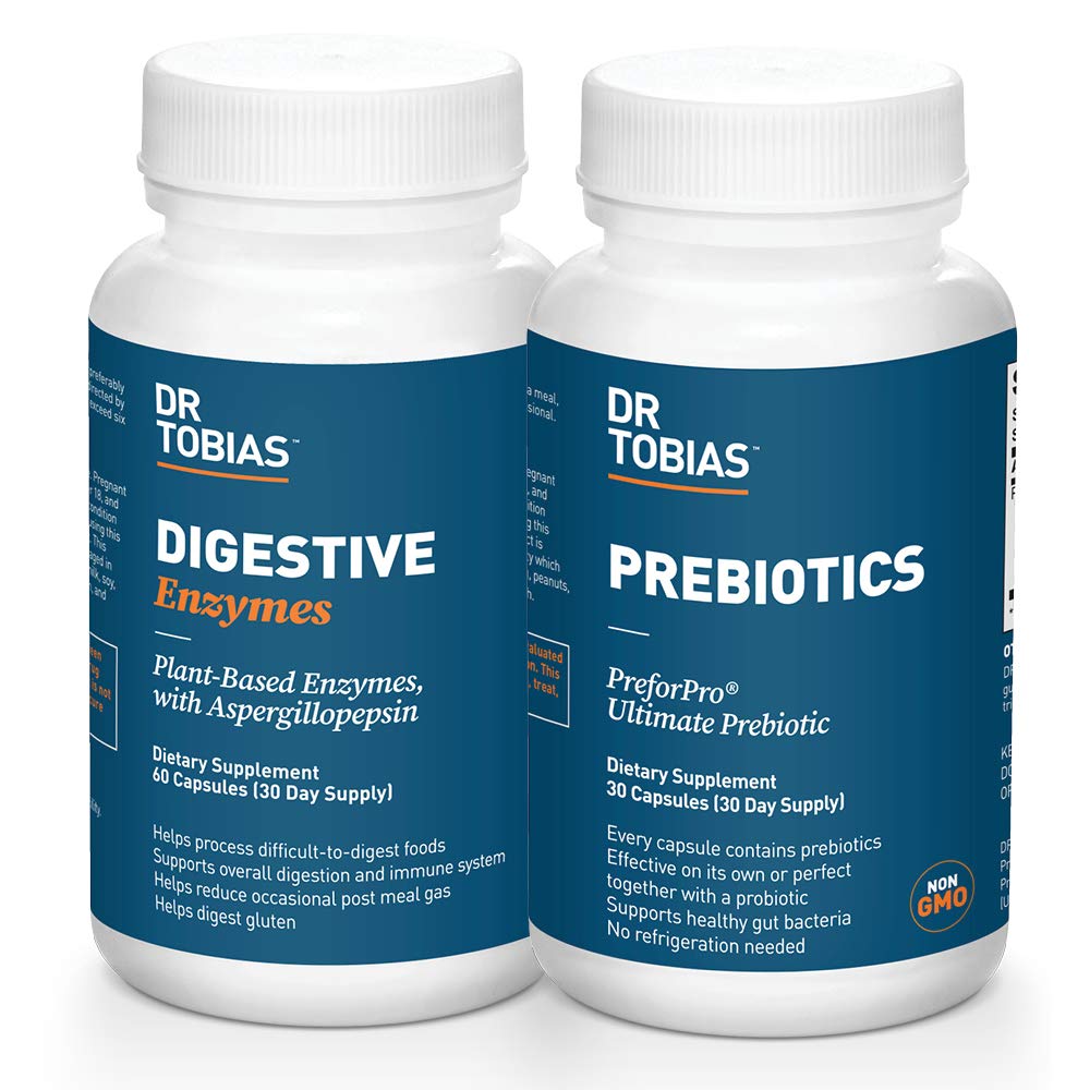 Dr. Tobias Prebiotice si enzime digestive Bundle pentru sanatate digestiva