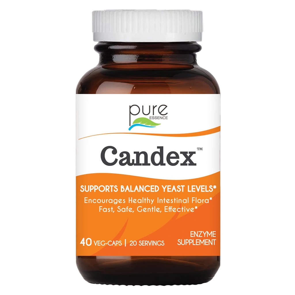 Essence Pure Essence Candex Supliment - Suplimentul de creștere în exces al drojdii cu enzime digestive, ajutor probiotic pentru infecția dungilor pentru bărbați și femei - 40 capsule