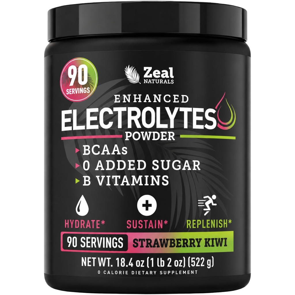 Zeal Naturals Electrolyte Powder Recovery Drink (90 Servings 