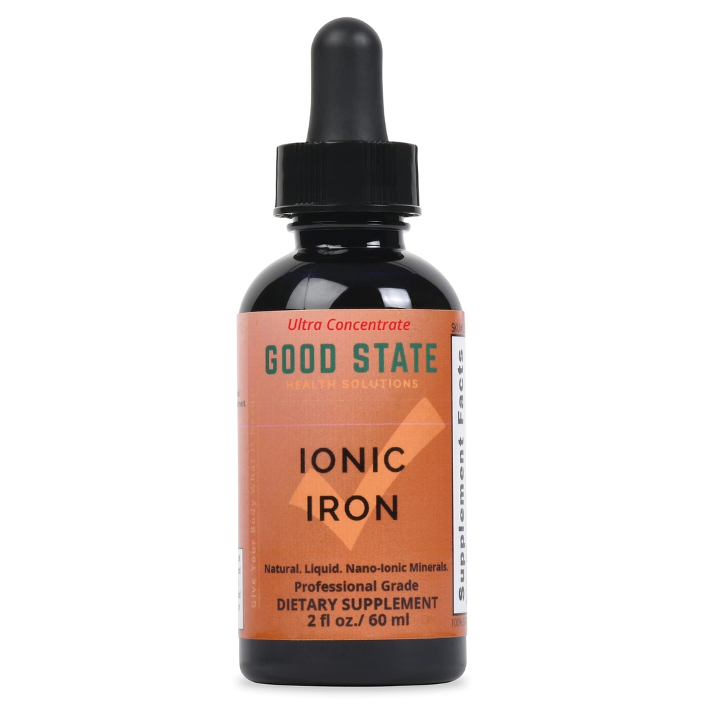 Bun stat lichid de fier Ionic Ultra concentrat (10 picături este egal cu 2 mg - 100 porţii pe flacon)