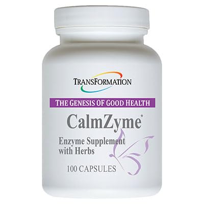 Transformarea Genezei de enzime bune de sanatate calmZyme Supliment cu enzime si Herbal Blend, Maximize Digestion de Nutrients, Productia de energie si ajutor in sprijinul imun, 100 capsule