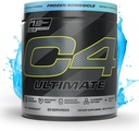 Cellucor C4 Ultimate Pre Workout Pulbere - Sugar Free Preworkout Suplimentul de energie pentru bărbați și femei - 300mg Cafeina + TeaCrine + Dinamină + Creatină - Bombsicle congelate, 20 Serviri