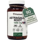 PRISTINE Astragalus Root Supplement Immune Supplement Capsule - 1000 mg 90 Day Supply Herbal Adaptogen - Healthy Aging, Heart & Lung Health