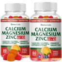 BionerLab Gume de zinc de calciu de magneziu cu vitamina D3 și K2 - Absorbție îmbunătățită de mare potențial - Orange și Berry aroma