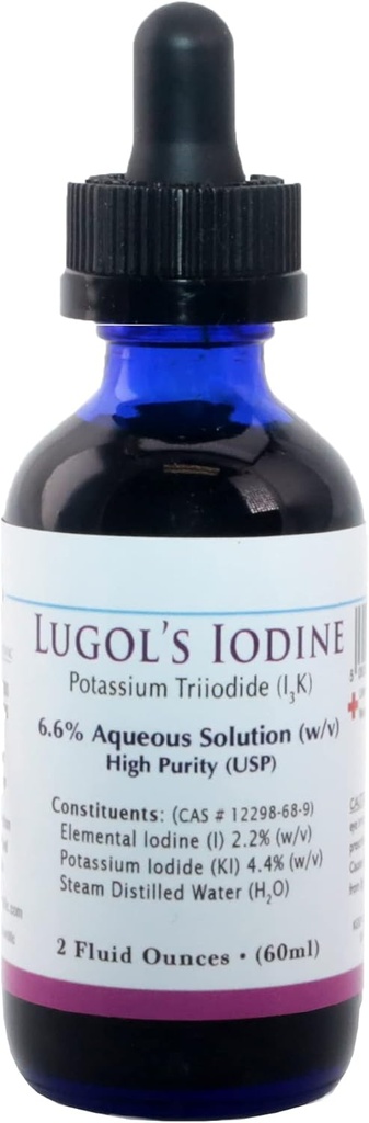 Lugols iod (Potassium Triiodide 6,6%) USP 2 Oz