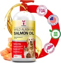 SavvyBeast Wild Alaskan Salmon Oil for Dogs, Cats & Dihors 