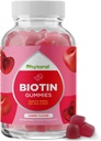 Gume de biotina fizica pentru parul si cresterea unghiilor - Gume de biotina pentru ingrijirea parului Ingrijirea tinereasca a pielii si unghiilor - 5000mcg per servire unghii piele vitamine pentru adulti frumusete