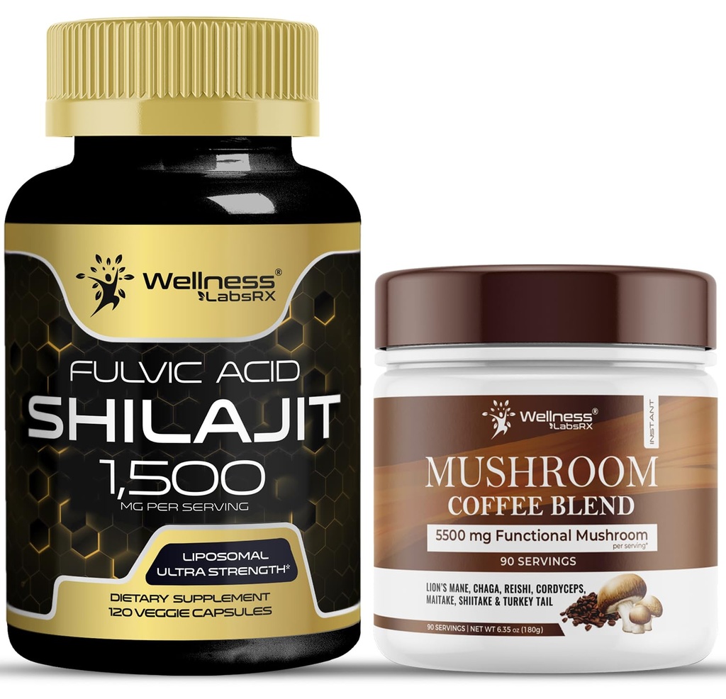 wellness LABSRX Shilajit Capsule pure Himalayan 15.000 mg - Mushroom Coffee Blend