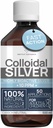 Lichid de argint coloidal 8 fl oz 10 PPM - Hidrosol Bioactive Silver Water - Suport Imun natural Nano Sol Solutie Supliment - Minerale ionice de calitate - Argint organic structurat