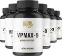 Aur după 50 VpMax-9 - Îngrijire vizuală și supliment antioxidant cu vitamine ochi, luteină, Licopen și extract de afine - 6 sticle