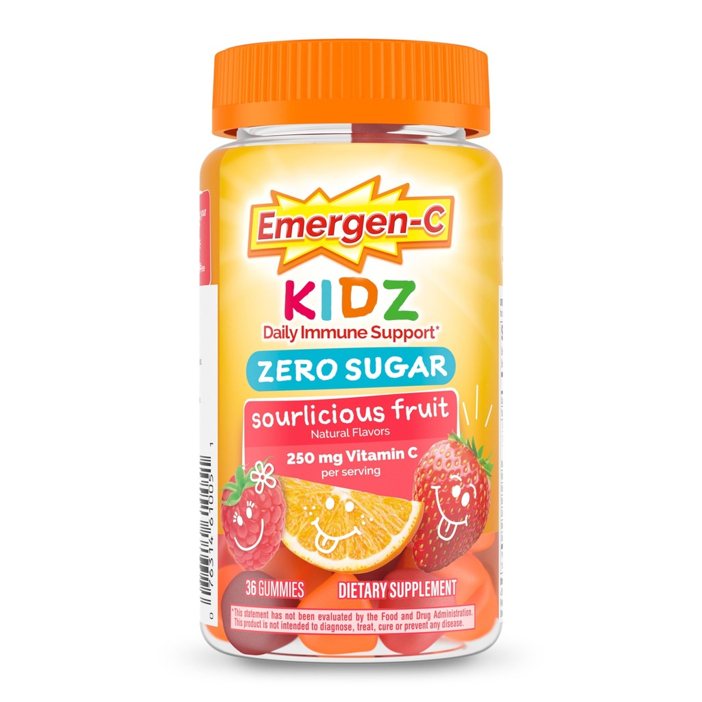 Emergen-C Zero Sugar Imunum Support Kidz Gumies 36 Count