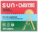 SUN CHLORELLA - Suplimentul Chlorella, tablete bogate în vitamine şi comprimate Vegan- Friendly (200 Mg - 300 ct)