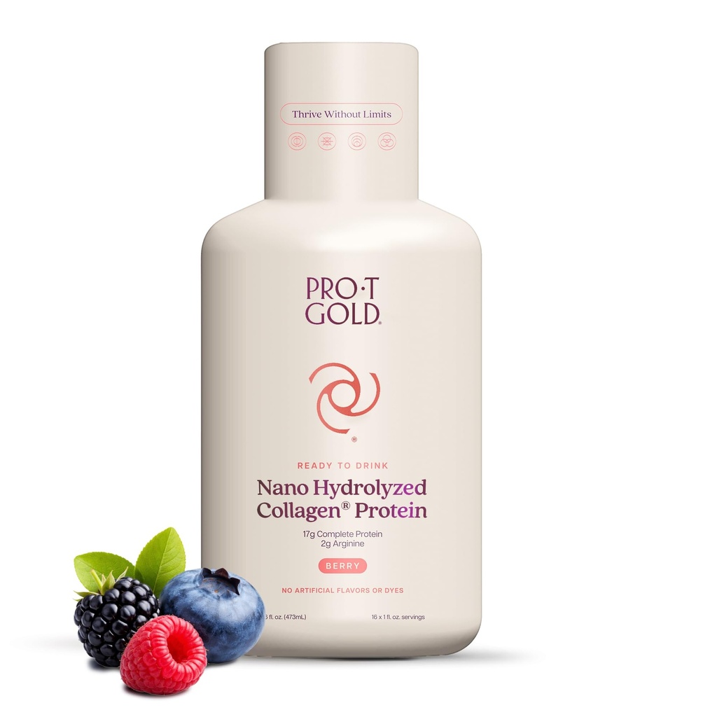 ProT Gold Berry Sugar Free Liquid Proteine Shot - 16oz Anti Aging. S-a dovedit a stimula imunitatea. Formula Trusted by 4000+ Medical Facilități pentru Nutriție Proteină Completă și Proven 2X Vindecare mai rapidă