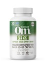 OM MUSHROOM SUPERFOOD Reishi capsule ciuperci Superfood Supliment, 90 Conte, 30 zile, Organic Adaptogen pentru relief de stres și sănătate imună