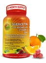 Querbetin cu Bromelain Vitamina C și Zinc imbogatit cu alimente organice integrale - 1215 mg per Servire - Querbetin Physome 500 mg Capsule cu ghimbir și Flavonoids pentru sprijin imun - 120 Conte