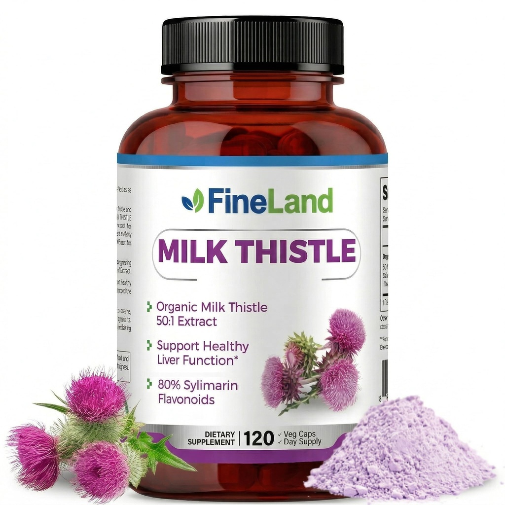 FineLand Milk Thistle Pills 50:1 Extract 
