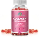 Multi Colagen Complex 200MG + Biotin 3000MCG + vitamina C 50MG - Promoveaza par sanatos, piele frumoasa, si suport unghii! 120 Capsule, 60 zile de aprovizionare