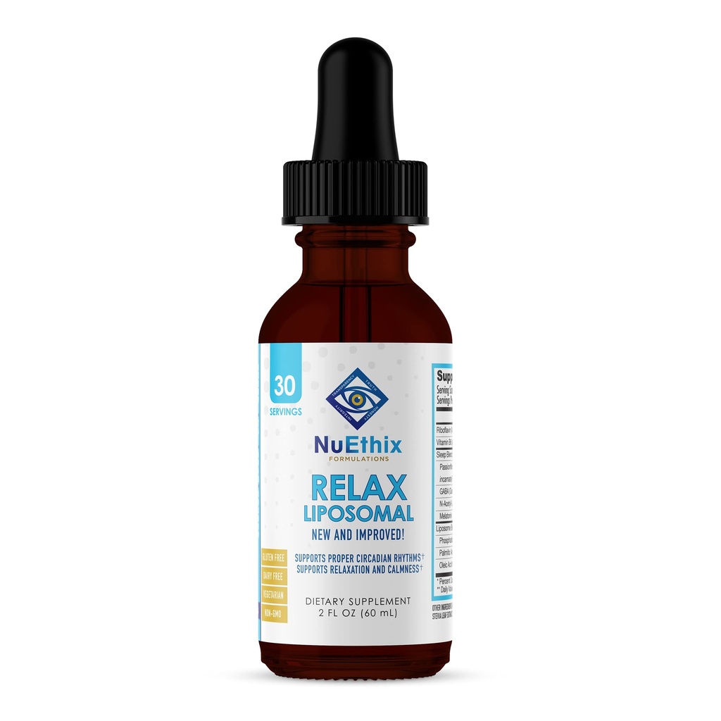 NuEthix Formulări Relaxați Supliment lipozomal Formula pentru a sprijini relaxare și calm, 2 Ounces fluide, 30 Serviri