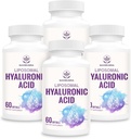 Acid hialuronic lipozomal 1000mg, Biodisponibilitate mare Capsule cu acid hialuronic, Supliment alimentar Skin and Bones, 240 Capsule (Pachet de 4)