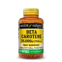 MASON NATURAL Vitamina A Beta Caroten 25 000 UI - Suportă Viziune sănătoasă, Funcţia celulară şi funcţia imună, 100 Softgels