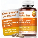 Botanica Lions Coamă capsule ciuperci - 100% Organism fructat 
