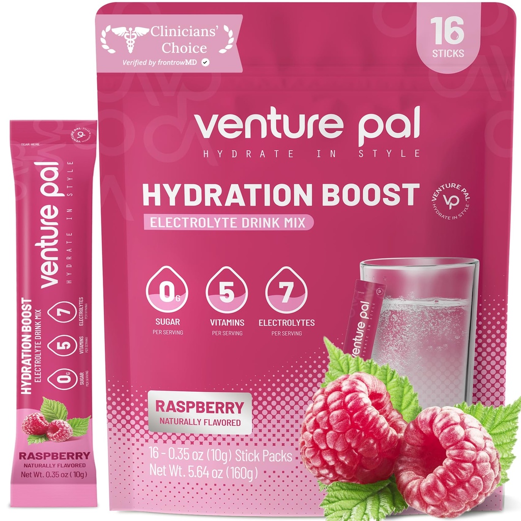 Venture Pal Pachete de praf Electrolit gratuit - Lichid Daily IV Drink Mix pentru hidratare rapidă și de recuperare a partidului 