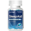 HealthA2Z Sleep Aid, Difenhidramină Softgels, 50mg, Sprijină mai adânc, Somn odihnitor, Non Habit-Forming (100 Conte)