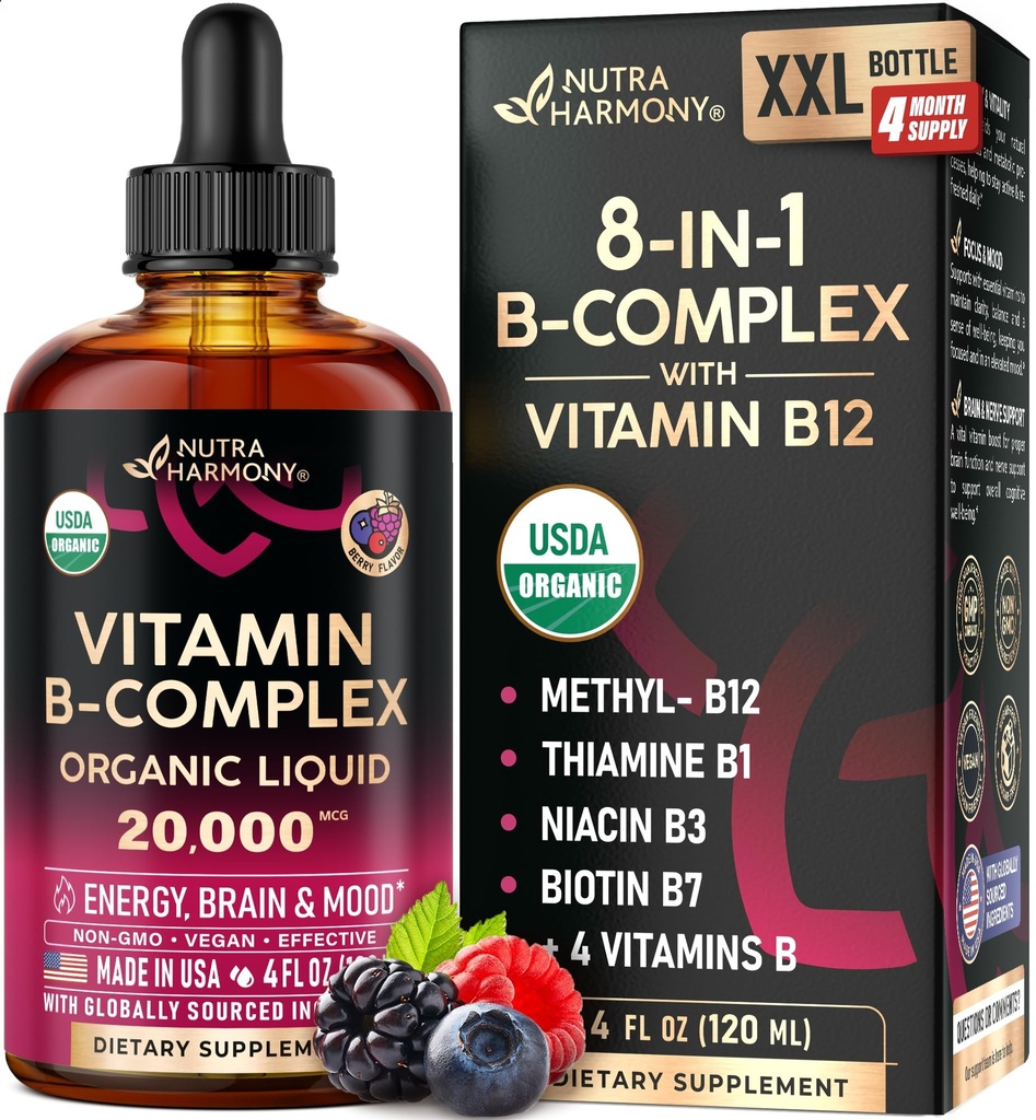 USDA Vitamină organică B-complex B5 Pantotenică Acid 