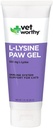 Vet Worty Lysine Paw Gel Ajutor pentru pisici - Cat Paw Gel pentru a sprijini sistemul imunitar și sănătatea generală - Cat Supliment cu Amino Acid L-Lysine-Somon Flavor Gel, 3oz