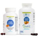 Nucleu Med Science Liposomal Vitamina B- Complex și vitamina C 1000 mg Geluri moi Bundle pentru Heart Health & Immune System
